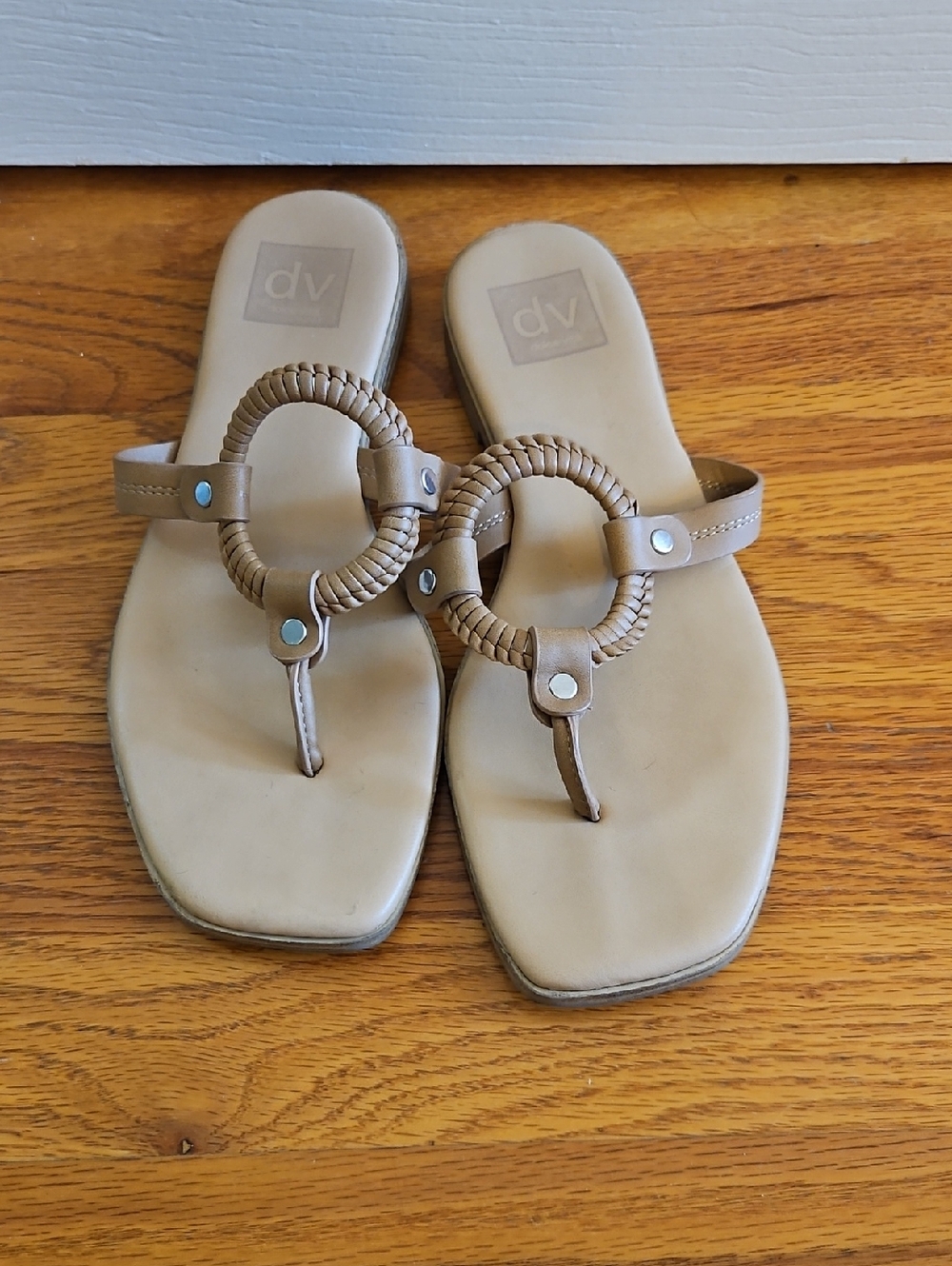 DV by Dolce Vita Tan Braided Ring Thong Sandals